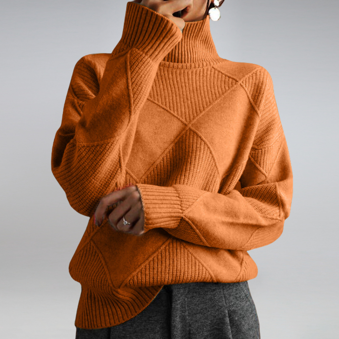 Elena™ | Pull Premium à Col Montant