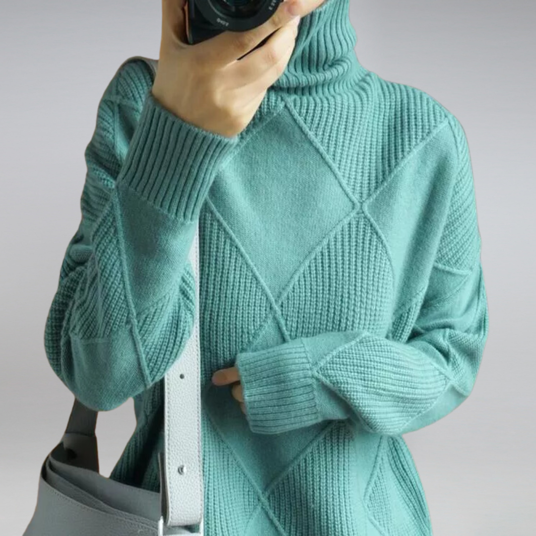 Elena™ | Pull Premium à Col Montant
