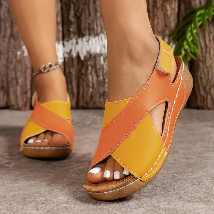 Milena™ |  Sandales orthopédiques bicolores