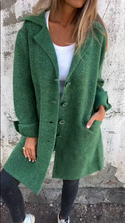 SOLÈNE™ | Manteau en Laine Classique Moderne