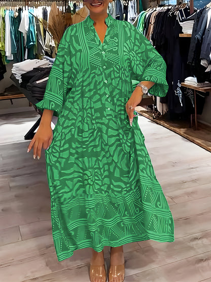 Ivana™ | Robe V-Cou Imprimée