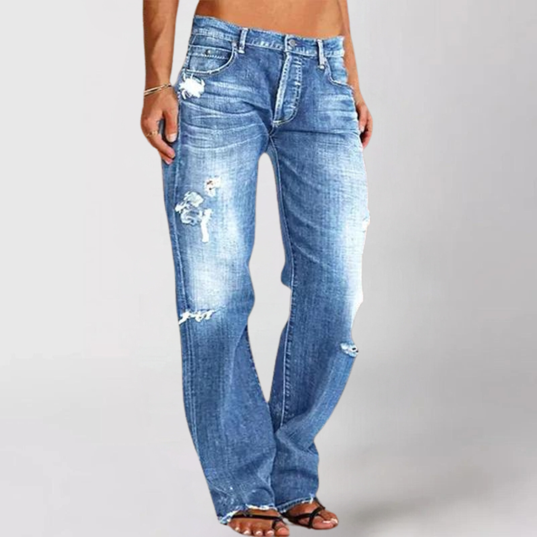 Priscilla™ | Jean en Denim avec Jambes Amples