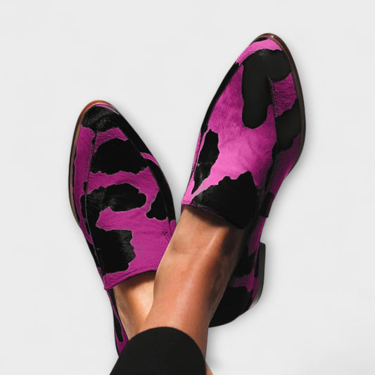 Amira™ | Mocassins avec imprimé vache