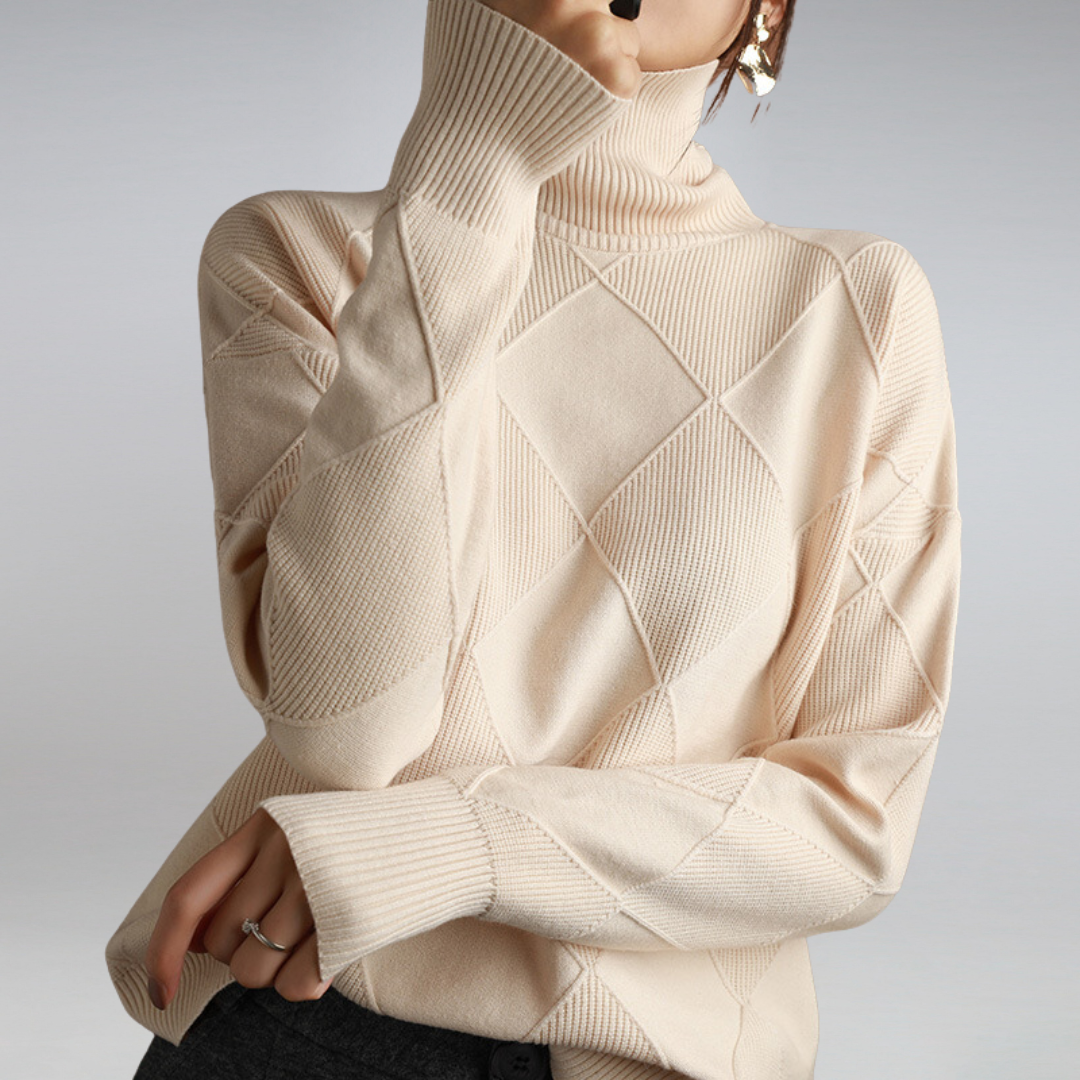 Elena™ | Pull Premium à Col Montant