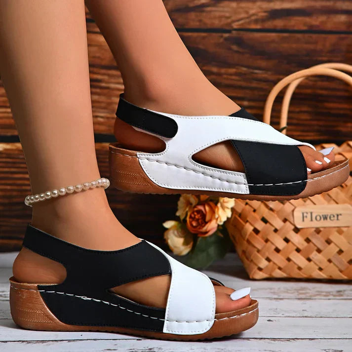 Milena™ |  Sandales orthopédiques bicolores