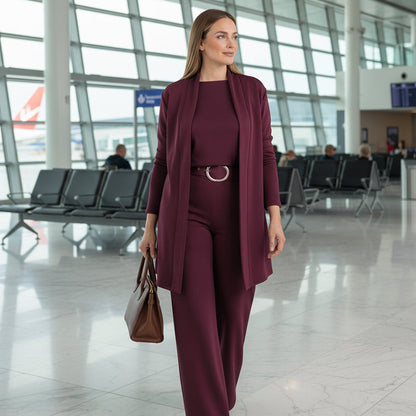 Isabelle™ | Ensemble Femme Chic & Confortable en Trois Pièces