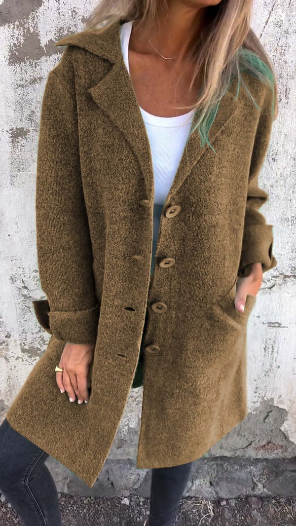 SOLÈNE™ | Manteau en Laine Classique Moderne