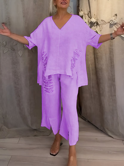 Claire™ | Ensemble d'été en deux pièces avec Détails