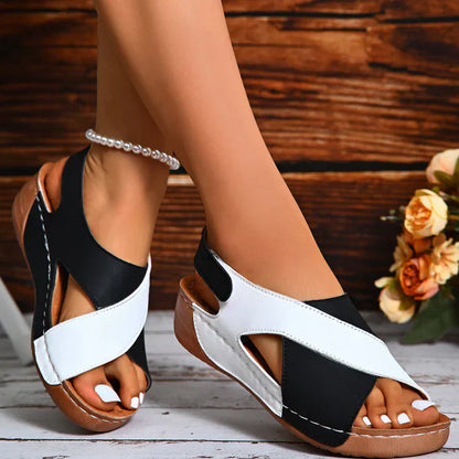Milena™ |  Sandales orthopédiques bicolores