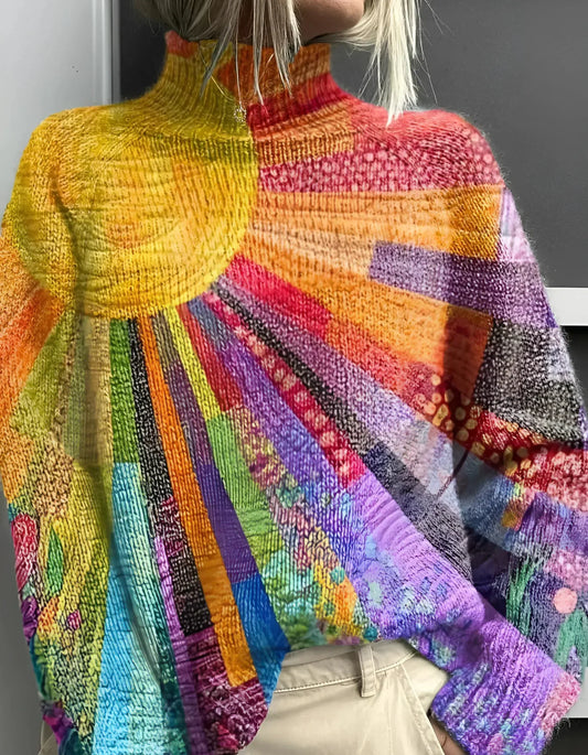 Noa™ | Pull Col Roulé Chaud et Coloré