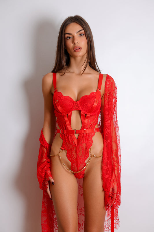Aurelle™ | Body Luxe avec Détails en Chaîne