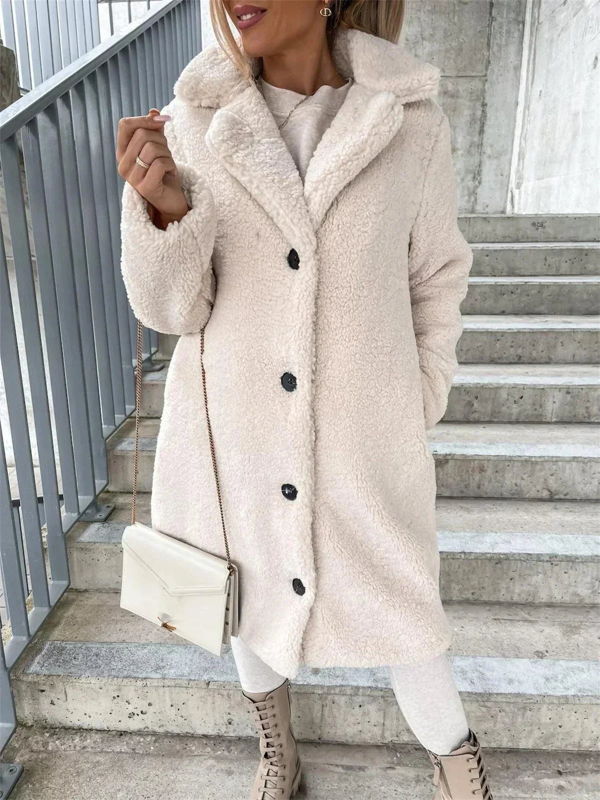 Lina™ | Veste Teddy chaude