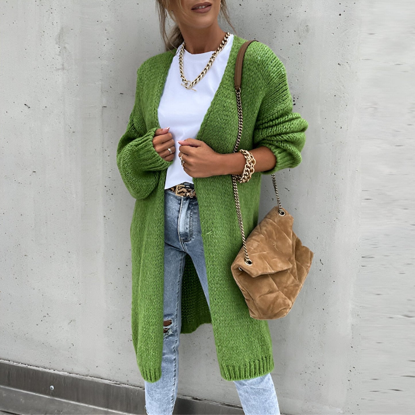 Elayna™ | Gilet Long et Chaud pour Femme