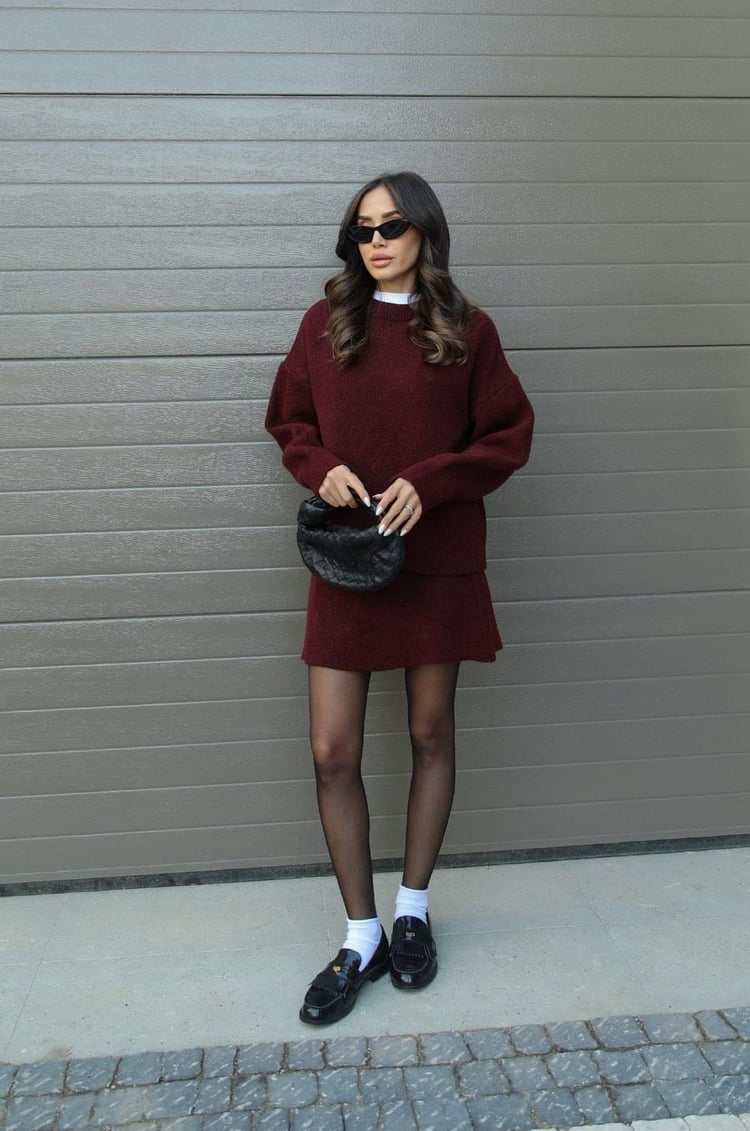 Chantal™ | Ensemble polyvalent Pull et Jupe