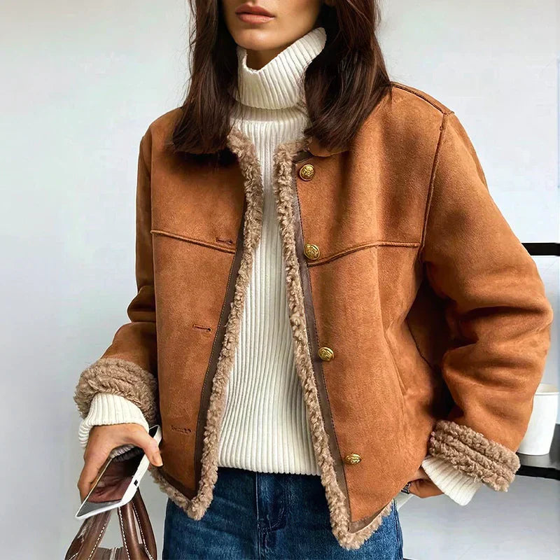 SOLÈNE™ | Veste en Laine d'Agneau de Printemps
