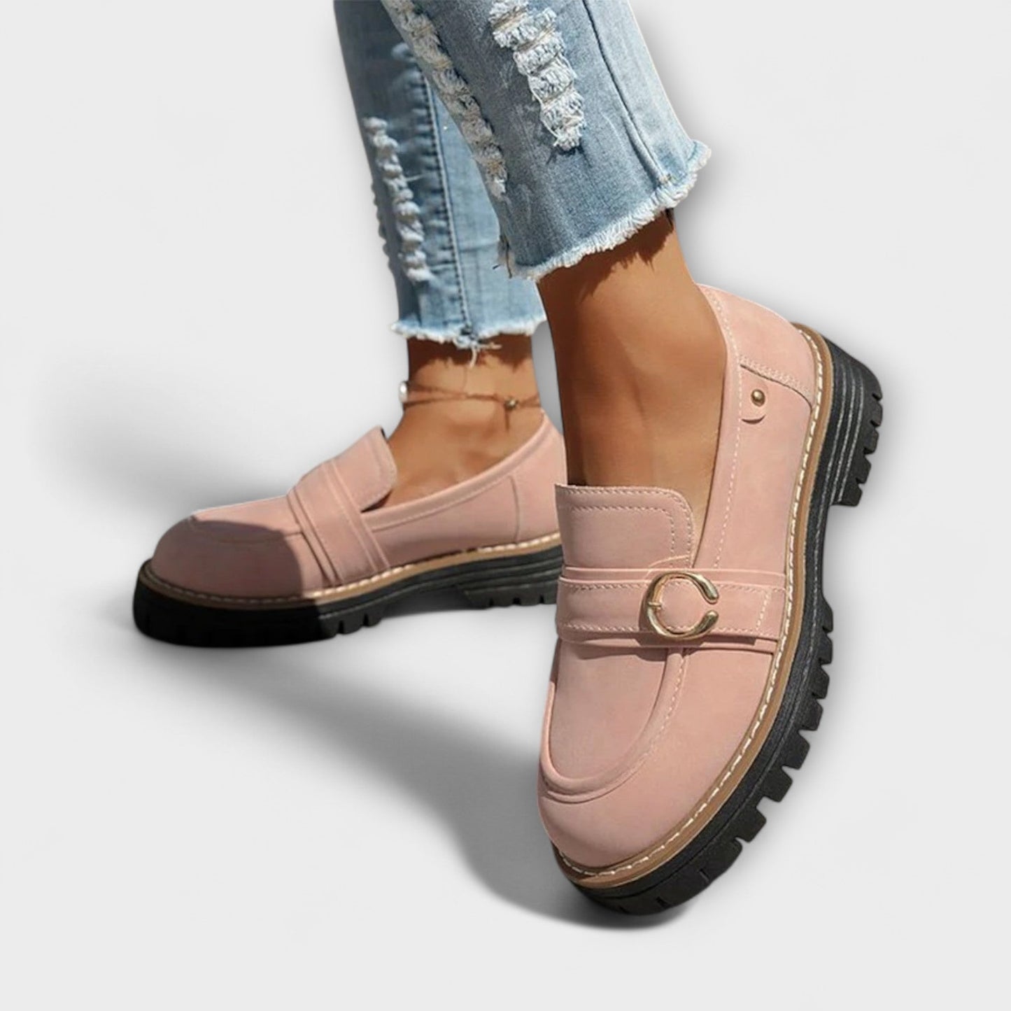 Sylvie™ | Mocassins Décontractés à Bout Rond