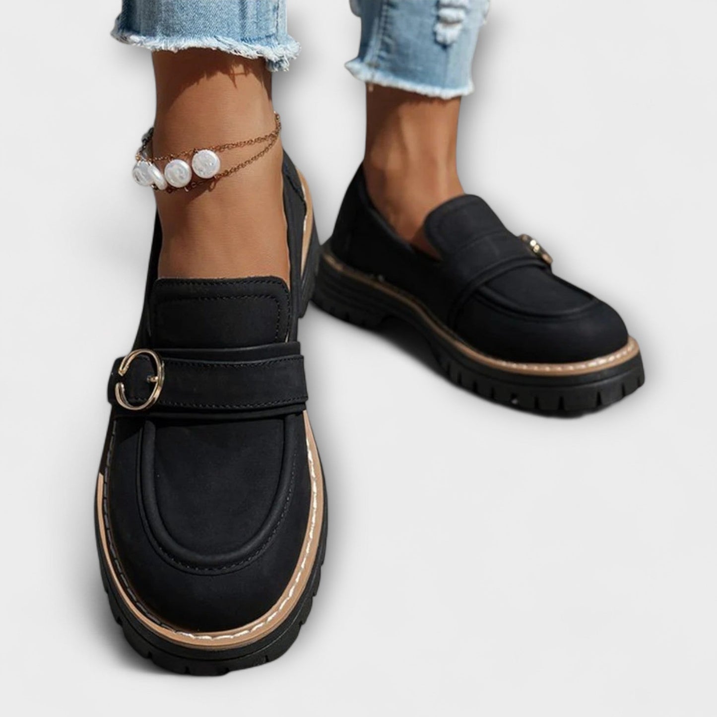 Sylvie™ | Mocassins Décontractés à Bout Rond