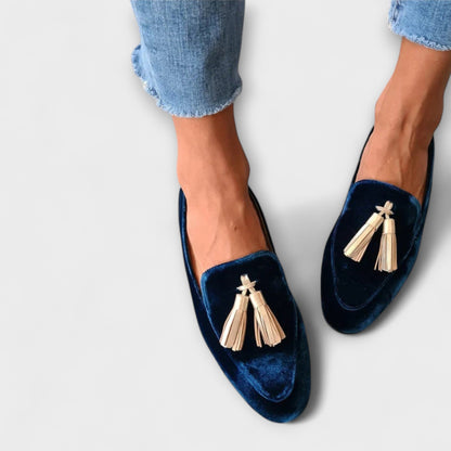 Serena™ | Mocassins Vintage avec Franges