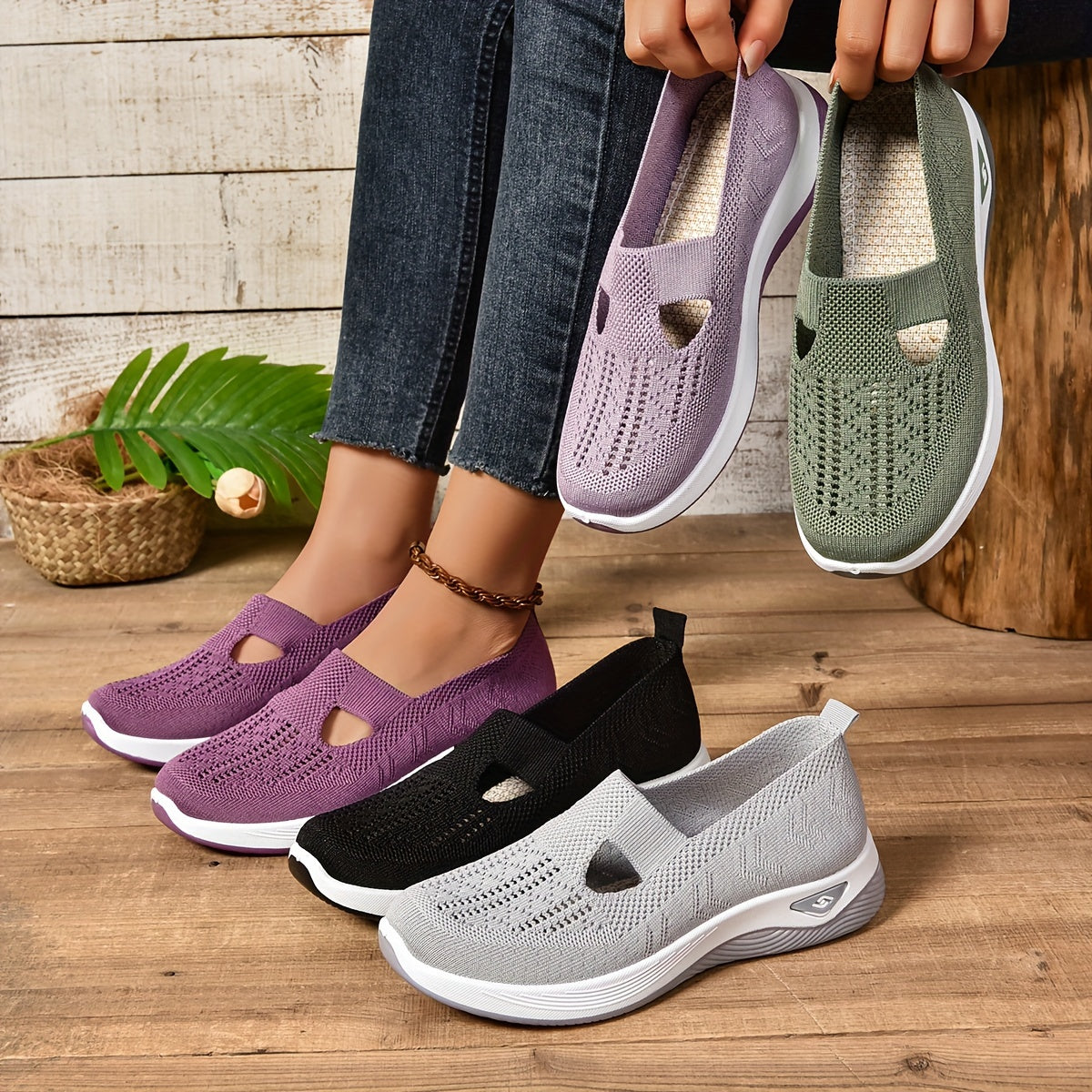 Anna™ | Chaussures Slip-on Respirantes