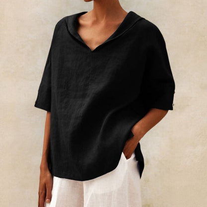 Julie™ | Chemise ample à col en V