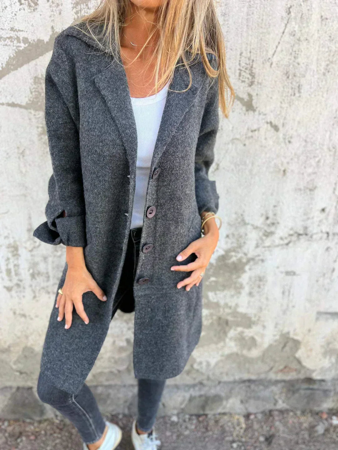SOLÈNE™ | Manteau en Laine Classique Moderne